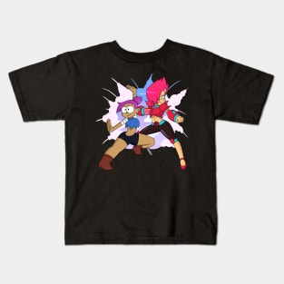 Enid and Red Action (OK K.O.) Kids T-Shirt